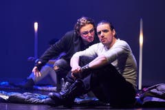 Starke Kontrahenten: Judas (Kevin Thiel, links) und Jesus.