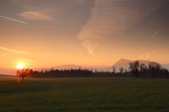 Sonnenaufgang in Rain. (Bild: Xaver Husmann, Rain, 24. März 2019)