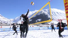 Snow-Volleyball-Schweizer-Meisterschaften in Andermatt. (Bild: Philipp Zurfluh, 24. März 2019)