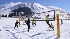 Snow-Volleyball-Schweizer-Meisterschaften in Andermatt. (Bild: Philipp Zurfluh, 24. März 2019)