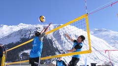 Snow-Volleyball-Schweizer-Meisterschaften in Andermatt. (Bild: Philipp Zurfluh, 24. März 2019)