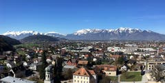 Blick von Rankweil in die Appenzeller Alpen. (Bild: Toni Sieber)
