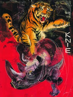 Knie-Plakat des Luzerner Künstlers Hans Erni. (Bild: Hans Erni Museum)