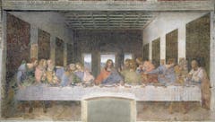 Leonardo da Vinci, Das letzte Abendmahl, 1495-1497, Fresko (Bridgeman Images)