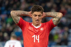 Steven Zuber, Linker Flügel, Note 5Strotzt vor Selbstvertrauen, legt ideal für Xhaka zum 2:0 vor.(Bild: Georgios Kefalas / Keystone, Basel, 26. März 2019)