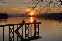 Sonnenuntergang am Untersee. (Bild: Christian Müller)