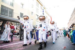 Astronauten in Emmen. (Bild: Manuela Jans-Koch, Emmen, 3. März 2019)