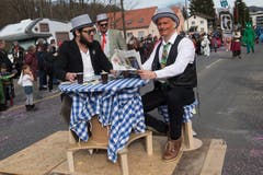 Der Quartierverein Littauer Bärg ist mit dem Motto «Campo Daniele» Teil des Umzuges. (Bild: Boris Bürgisser, Littau, 3. März 2019)