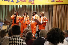 Die Clique "Äffceh" im Pfarreiheim, Goldach (Bild: Martin Rechsteiner)