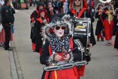 Früh übt sich auch in Lütisburg, wer ein grosser Gugger werden möchte. (Bild: Beat Lanzendorfer, 2. März 2019)