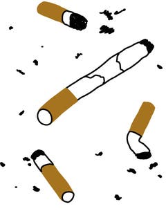 Segatura (Italienisch): Für bettelarme Suchthaufen: Funktionsfähige Zigarette, die aus Zigarettenstummeln zusammengekleistert wird.