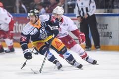 Lino Martschini im Spiel gegen den HC Lausanne. (Bild: Claudio Thoma/freshfocus, 30. März 2019)