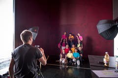 Zum Schluss gab's ein Foto als Erinnerung an den sportlichen Anlass mit über 950 beteiligten Kindern und Jugendlichen. (Bild: Roger Grütter, Luzern, 30. März 2019)