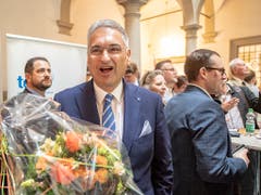 Er durfte sich freuen: Gesundheitsdirektor Guido Graf (CVP) erzielte am Sonntag das beste Resultat aller Kandidaten. (Bild: KEYSTONE/URS FLUEELER)