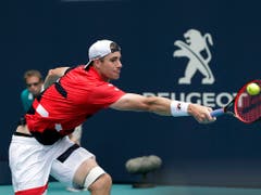 John Isner war im zweiten Satz aufgrund einer Verletzung nicht mehr im Vollbesitz seiner Kräfte (Bild: KEYSTONE/AP/LYNNE SLADKY)