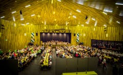 Ein Voller Saal beim Frühlingsfest im Pentorama Amriswil. (Bild: Andrea Stalder)