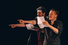 Gregor Stäheli und Diego Häberli aus St.Gallen machten ihr Comeback als Duo Haber & Stahl zum Thema.