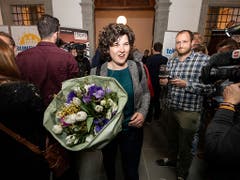 Die Regierungsratskandidatin der Grünen, Korintha Bärtsch, überraschte bei den Wahlen in Luzern mit dem fünftbesten Resultat. (Bild: KEYSTONE/URS FLUEELER)
