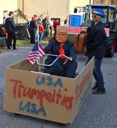 Mit dem «Trumpeltier» bringt die 3. Real Mosnang neuen Stoff in den Schulalltag. (Bild: Peter Jenni, 3. März 2019)