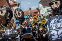 Guuggenmusik Fläckegosler. (Bild: Pius Amrein, Rothenburg, 5. März 2019)