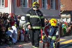 Kinderumzug in Rothenburg. (Bild: Pius Amrein, Rothenburg, 5. März 2019)