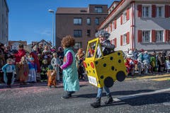 Kinderumzug in Rothenburg. (Bild: Pius Amrein, Rothenburg, 5. März 2019)