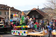 Fasnachtsumzug in Schüpfheim. (Bild: Hubert Distel, 4. März 2019)