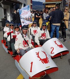 Das Bob Team Sarnen. (Bild: Christoph Amstad, 5. März 2019)
