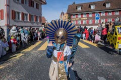 Kinderumzug in Rothenburg. (Bild: Pius Amrein, Rothenburg, 5. März 2019)