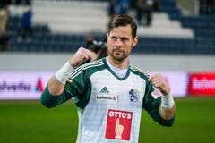 David Zibung, Torhüter, 5,5 Der zuletzt in die Kritik geratene Routinier bewahrt sein Team nach 31 Sekunden gegen Sow vor dem 0:1. Er spielt auch sonst tadellos. (Bild: Martin Meienberger/freshfocus, Luzern, 6. März 2019)