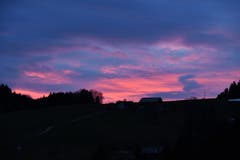 Abendrot in Engelburg. (Bild: Oskar Trunz)