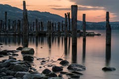 Sonnenuntergang am Seeufer bei Altenrhein. (Bild: Remo Schläpfer)