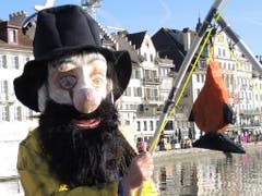 Fein! Ich habe was gefangen! (Bild: Rose-Marie Füglistaller, Luzern, 28. Februar 2019)