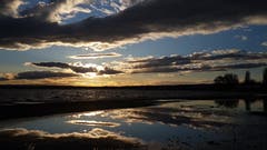 Abendstimmung am Zugersee. (Bild: Cornelia Hirschi, Zug)