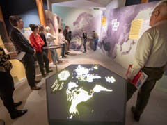 Rund um den Globus sind 750'000 Schweizer zu Hause. Die Ausstellung «Auf in eine neue Welt - Die Schweiz anderswo» im Forum Schweizer Geschichte in Schwyz widmet sich Geschichten und Schicksalen von Schweizer Auswanderern. (Bild: KEYSTONE/URS FLUEELER)