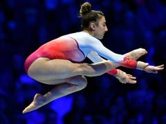 Ilaria Käslin gelang gegenüber der Qualifikation eine minimale Steigerung; sie belegte Rang 18 (Bild: KEYSTONE/WALTER BIERI)