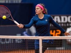 Mit Stefanie Voegele scheiterte die letzte verbliebene Schweizerin am WTA-Turnier in Lugano in den Viertelfinals (Bild: KEYSTONE/TI-PRESS/SAMUEL GOLAY)