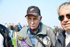 Martin Hauser ist für die Demonstration des Eurofighters aus Gümligen (BE) angereist. (Bild: Samuel Schumacher)