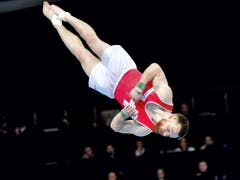Benjamin Gischard zeigte auch zum Abschluss der Europameisterschaften eine starke Leistung und erreichte am Sprung den 5. Platz (Bild: KEYSTONE/EPA PAP/MARCIN BIELECKI)