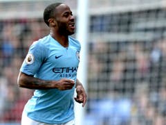 Raheem Sterling brachte Manchester City mit zwei Toren zur 2:0-Führung bei Crystal Palace auf die Siegesstrasse. (Bild: KEYSTONE/AP PA/STEVEN PASTON)