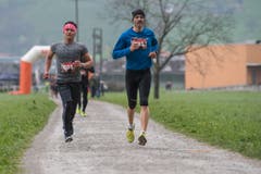 Aminullah Habibi aus Stans und Peter Barmettler aus Buochs (rechts). (Bild: Boris Bürgisser, Stans, 14. April 2019)
