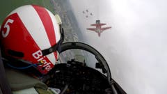 Training der Patrouille Suisse über Emmen. (Bild: Luftwaffe, 12. April 2019)