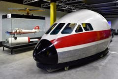 Ebenfalls ausgestellt: Cockpit der Caravelle. (Bild: Pius Koller / Verkehrshaus)