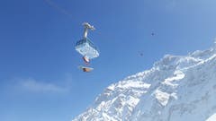 Die Säntis-Schwebebahn wird derzeit für Warentransporte genutzt. (Bild. zVg)