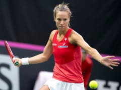 Eine von zwei routinierten Spielerinnen für die Schweiz in San Antonio: Viktorija Golubic (Bild: KEYSTONE/ANTHONY ANEX)