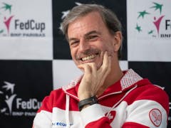 Zuversichtlich vor dem Aufstiegs-Playoff in den USA: Fed-Cup-Captain Heinz Günthardt (Bild: KEYSTONE/ADRIEN PERRITAZ)
