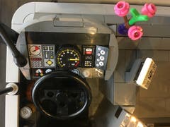 Das Cockpit des Chauffeurs. (Bild: Roger Rüegger, Küssnacht, 7. März 2019)