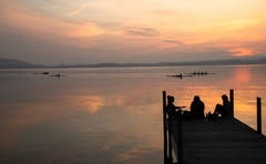 Abendstimmung am Zugersee. (Daniel Hegglin, 1. April 2019)