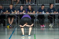 Impressionen von der Schweizermeisterschaft im Rope Skipping in der Krienser Krauerhalle. (Bild: Dominik Wunderli, Kriens, 30. März 2019)