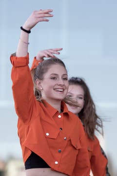 Die Gruppe «Unforgettable» setzt nicht auf Rot, sondern auf Orange. (Bild: Pius Amrein, Luzern, 20. April 2019)